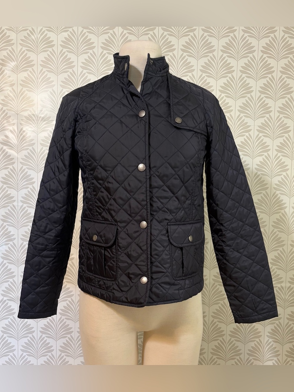 Brooks Black Quilted Puffer Jacket